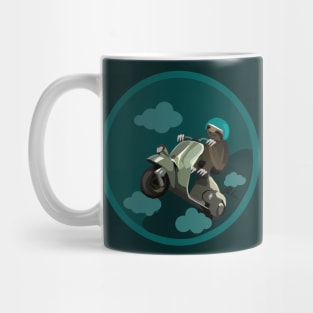 Sloth on a Scooter Mug